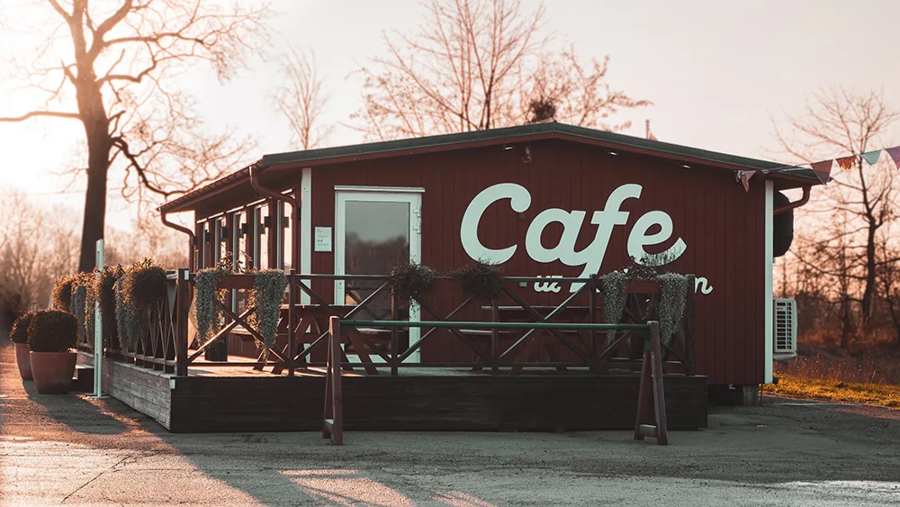 60 m² Modular Cafe in Grobiņa, Latvia