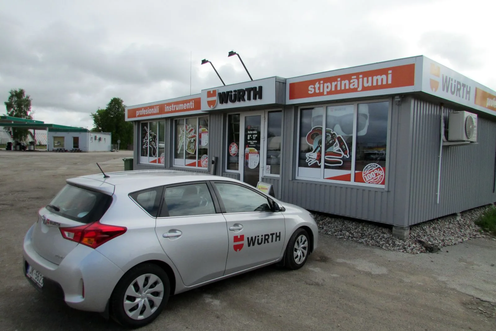 108 m² "Würth" parduotuvė Talsiuose, Latvijoje