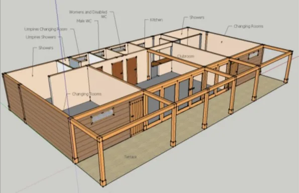 Standard Cricket Pavilion détail 1