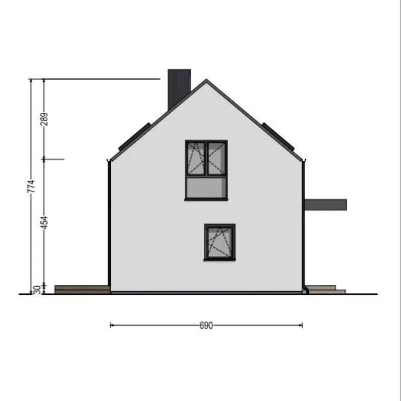 DH70-7 Three-Bedroom House detalj 1