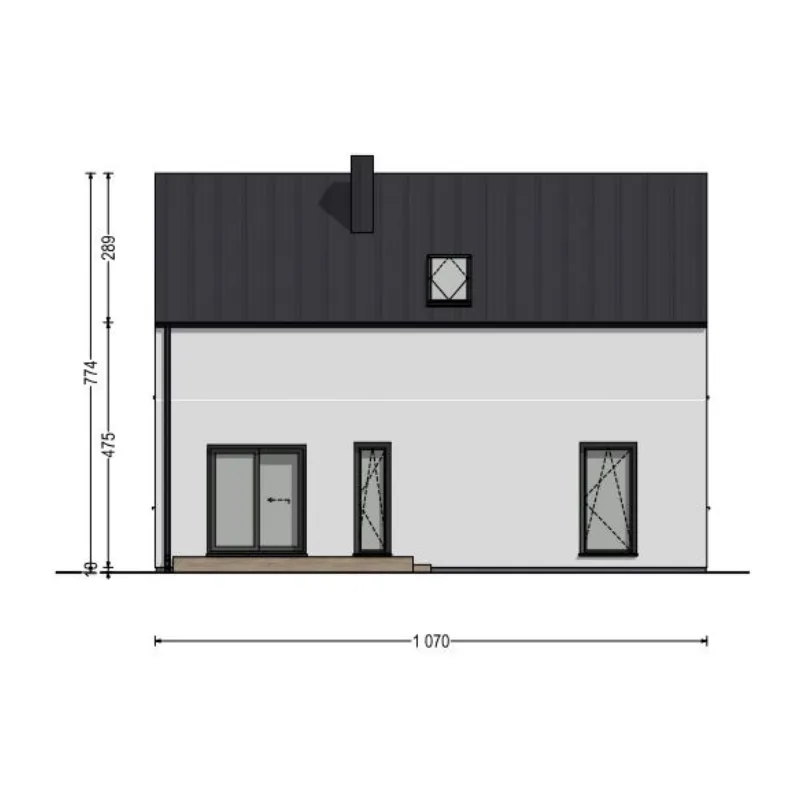 DH70-7 Three-Bedroom House detalj 2