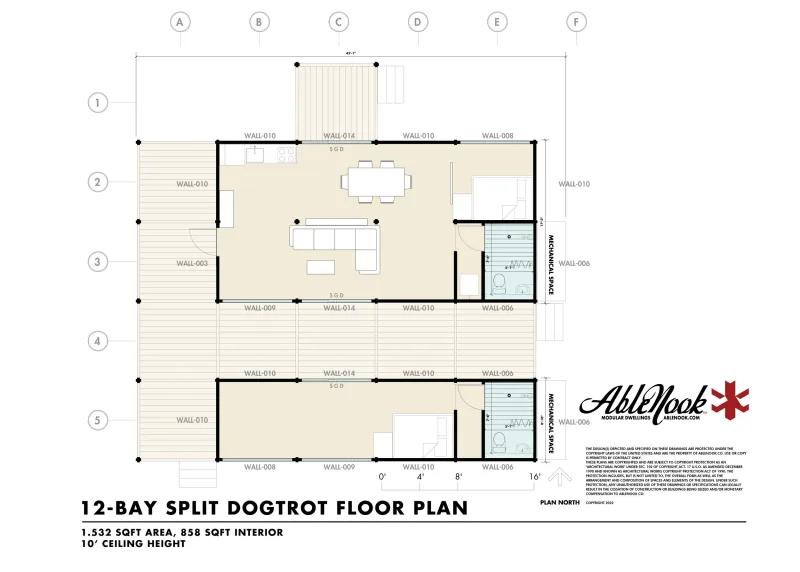 12-Bay Dogtrot detalj 1