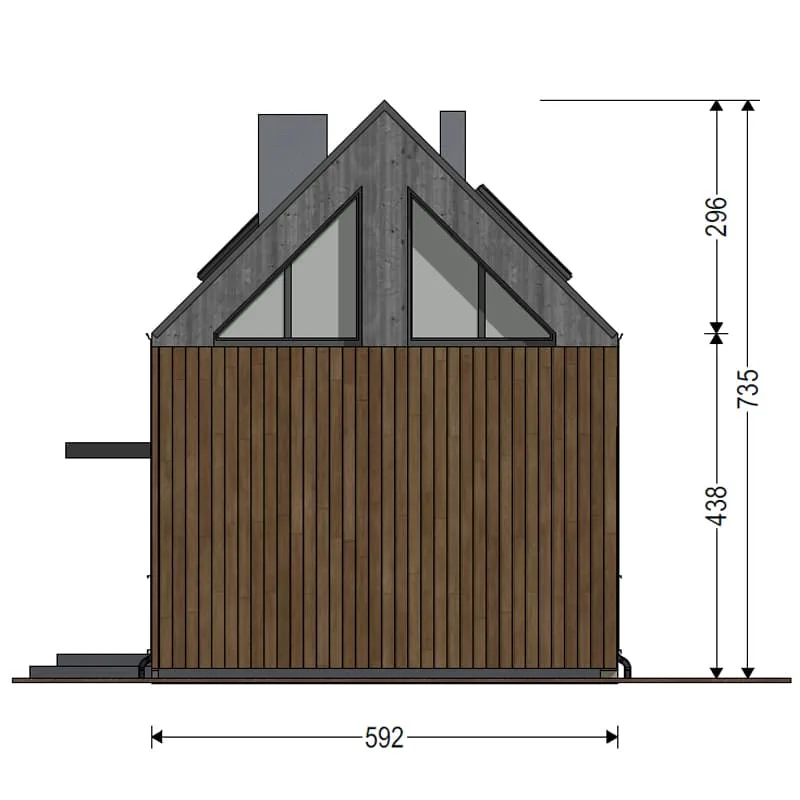 DH70-5 Three-Bedroom House detalj 1