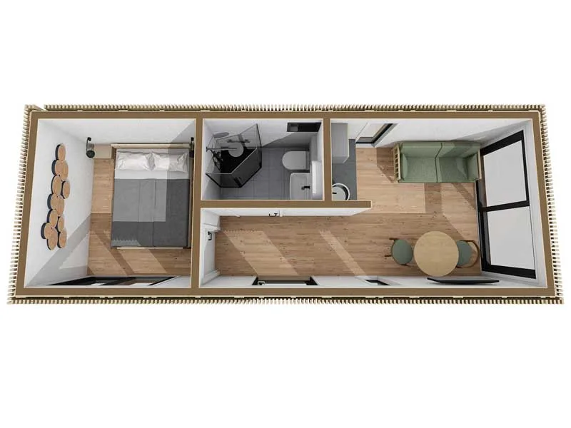 CUBE24 Compact Modular House detalj 1