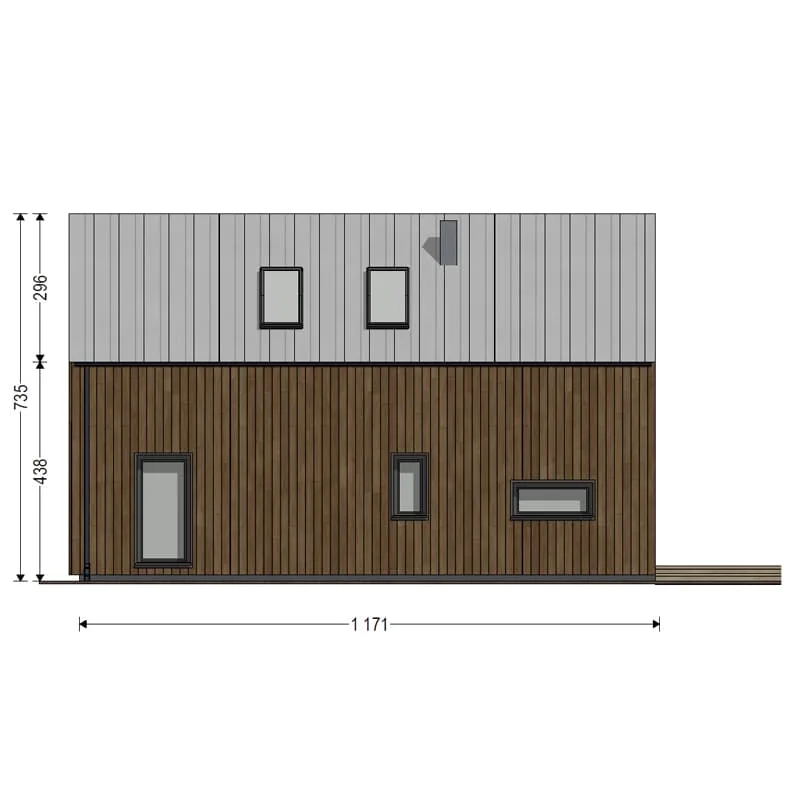 DH70-5 Three-Bedroom House detalj 2
