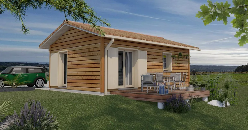 Petite maison bois 32,70 m2
