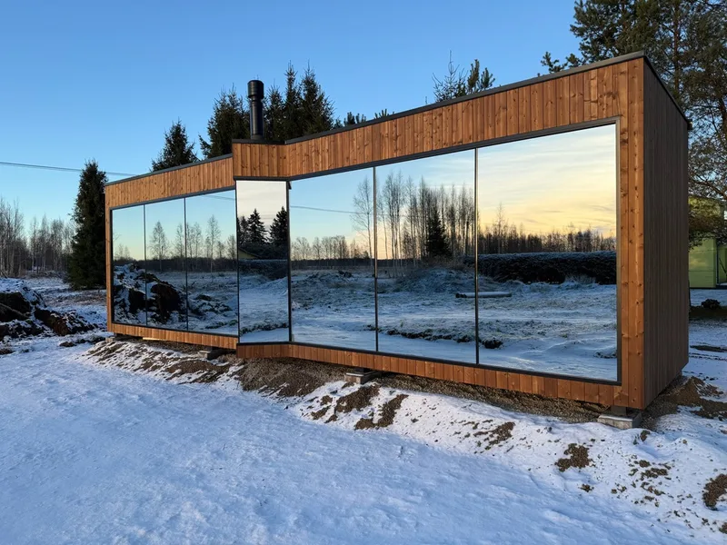 Cube 30 residential house with sauna