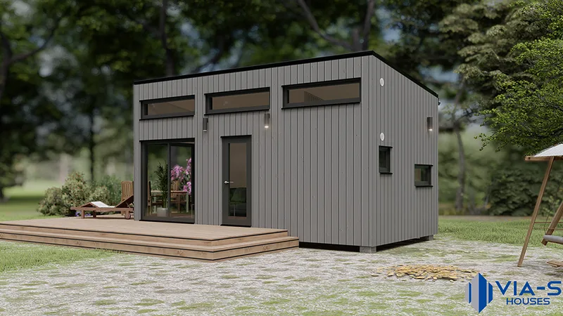 Summer house with a loft 25 m²