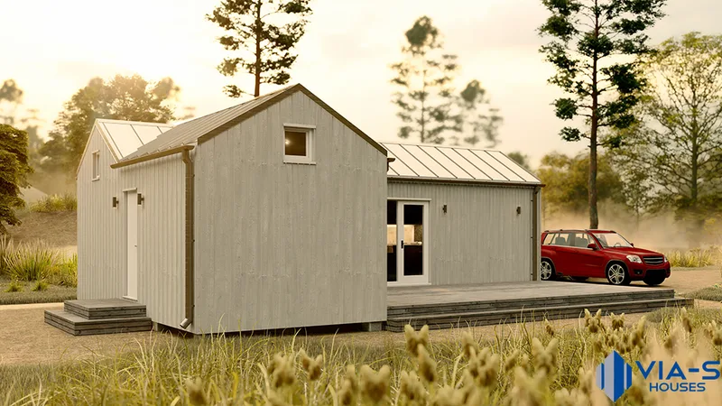 Summer house with a loft 55 m²