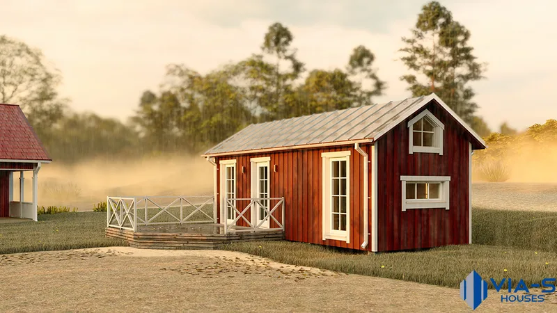 Summer house with a loft 30 m²