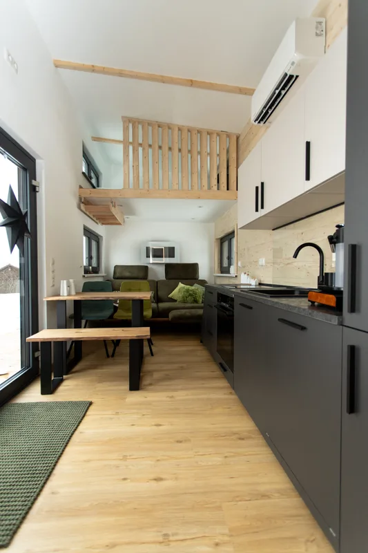 Einmoduliges Ferienhaus main