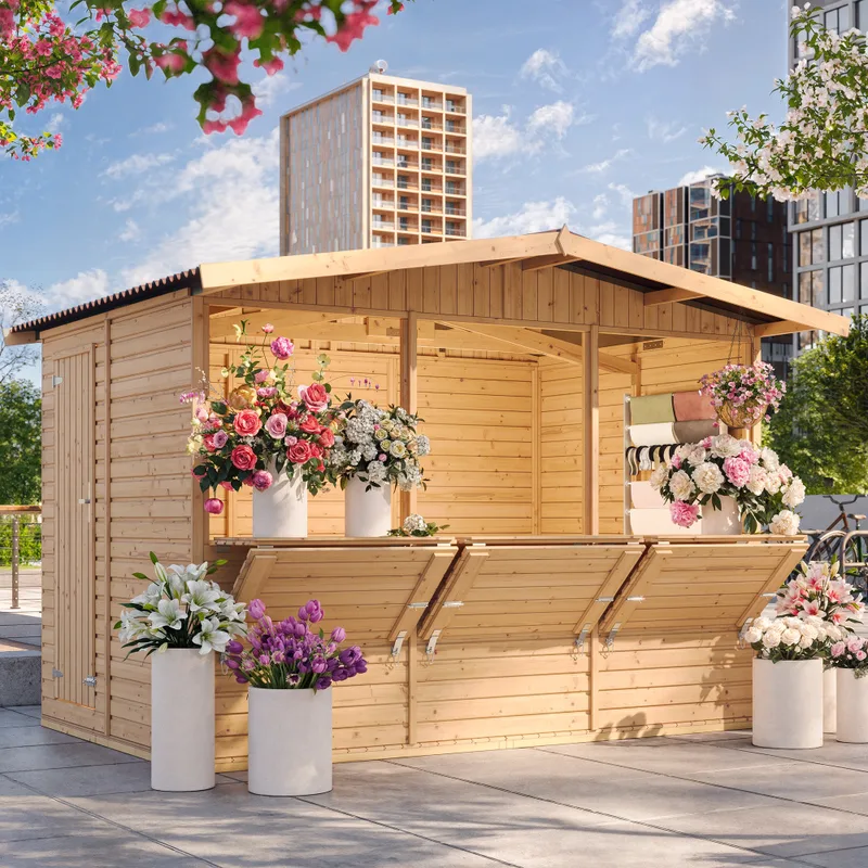 Wooden Sales Booth M150A