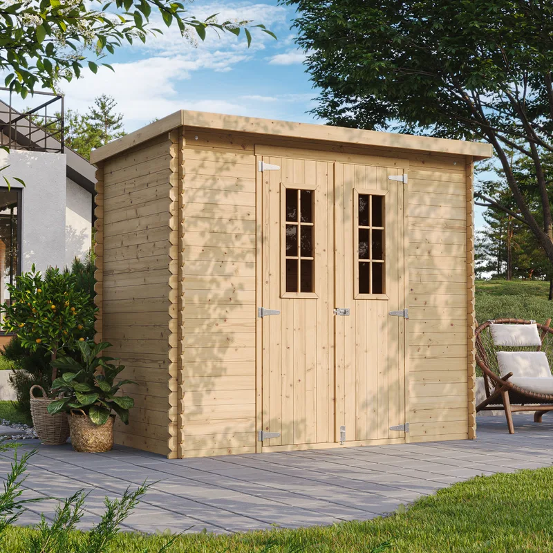 Interlocking Wooden Garden Shed M310C1