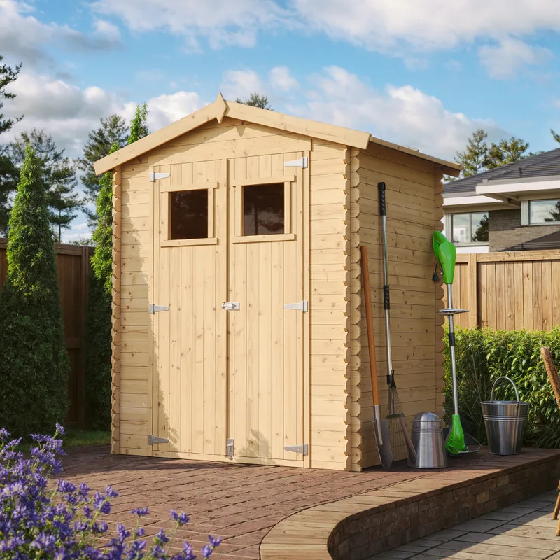 Interlocking Wooden Garden Shed M367