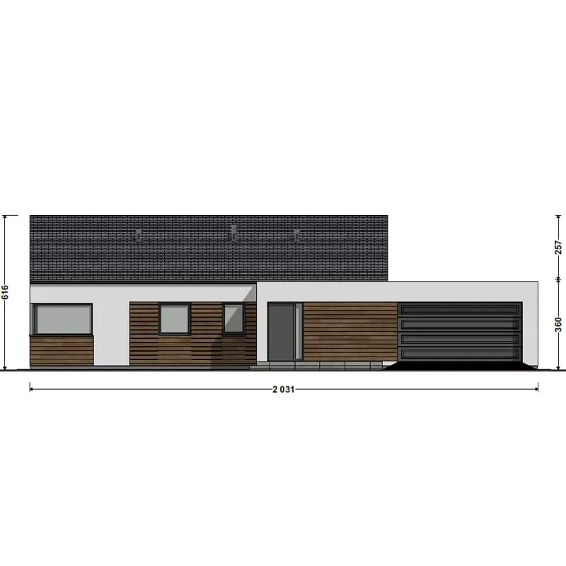 DH127U House with Two-Car Garage