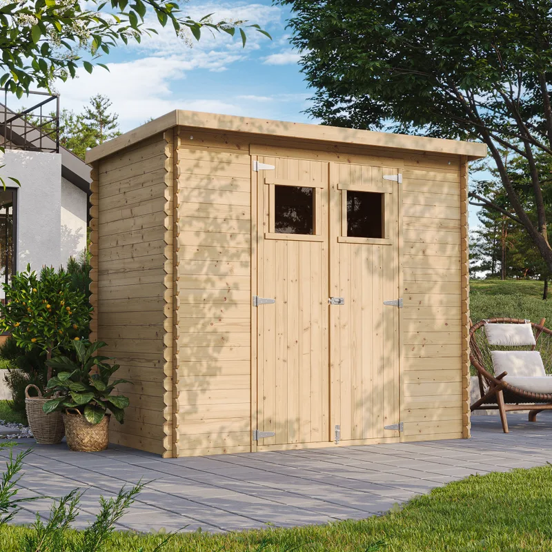 Interlocking Wooden Garden Shed M310 hoved