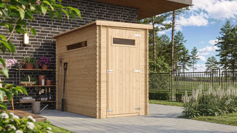 Interlocking Wooden Garden Shed M306A