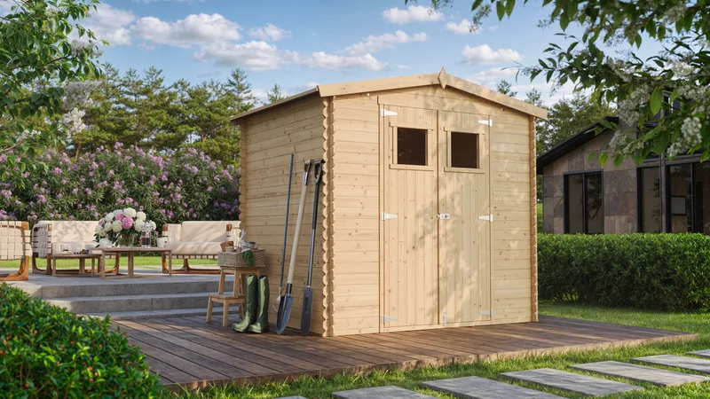 Interlocking Wooden Garden Shed M369 hoved