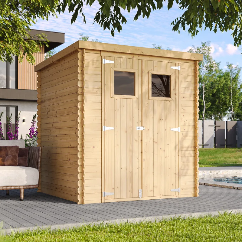 Interlocking Wooden Garden Shed M309