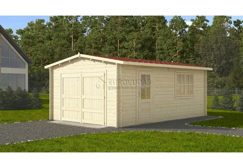 Wooden Garage 4 x 6 m (24 m2)