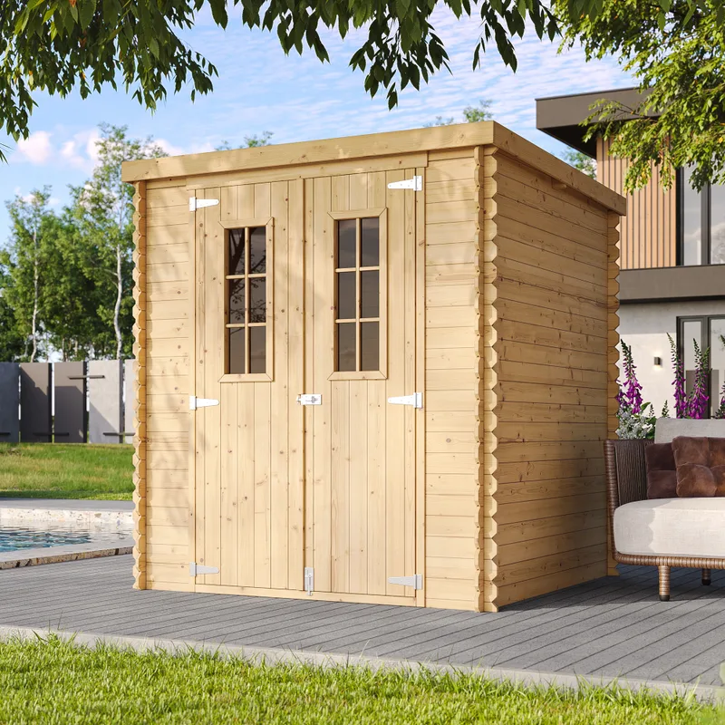 Interlocking Wooden Garden Shed M309C