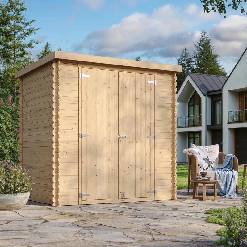 Interlocking Wooden Garden Shed M311C1 hoved